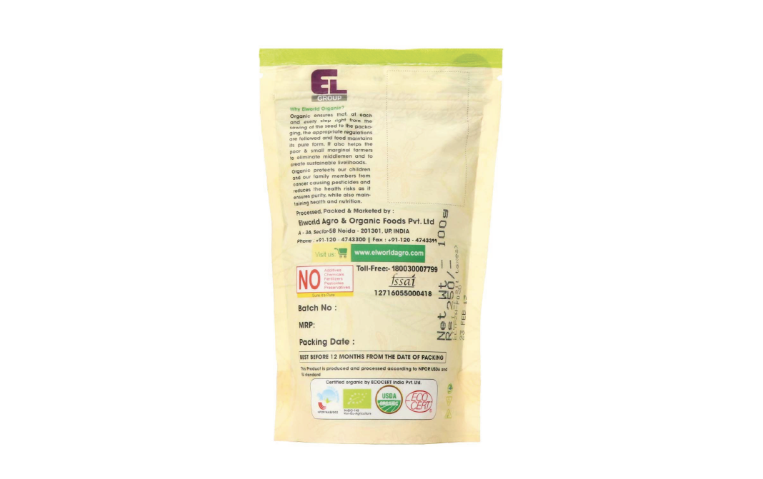 Elworld Organic Wheatgrass Powder    Pack  100 grams